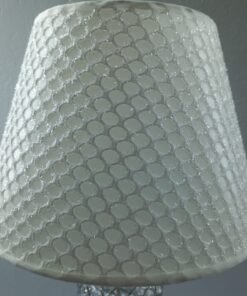 ornate crystal infused table lamp elegant silver glow