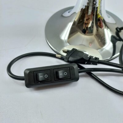 elegant crystal ball table lamp with geometric honeycomb shade