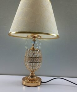 elegant crystal egg base table lamp