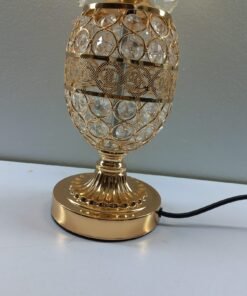 elegant crystal egg base table lamp