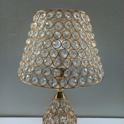 Luxurious Crystal Bead Table Lamp Golden Elegance luxurious crystal bead table lamp golden elegance