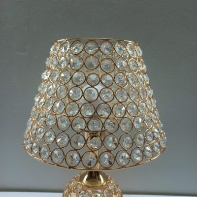 Golden Crystal Bead Table Lamp golden crystal bead table lamp