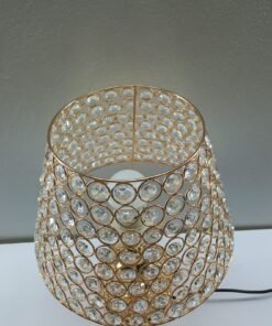 crystal elegance golden table lamp