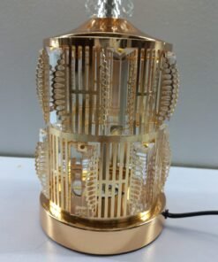 crystal radiance gold finished table lamp