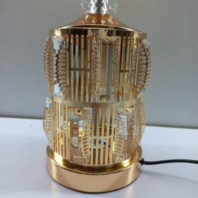 crystal radiance gold finished table lamp
