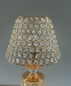 crystal radiance gold finished table lamp
