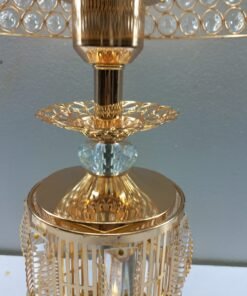 crystal radiance gold finished table lamp