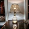 luxurious crystal bead table lamp golden elegance