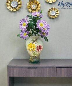 Mega Shop ceramic vase elegant 3d floral