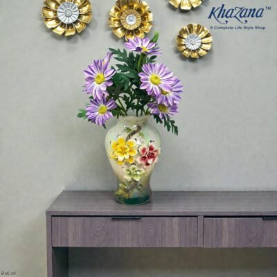 ceramic vase elegant 3d floral