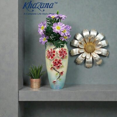 exquisite 3d floral pearlescent ceramic vase