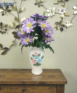 Mega Shop elegant 3d ceramic floral vase