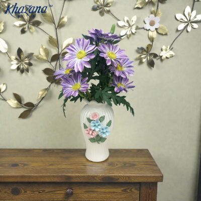 elegant 3d ceramic floral vase