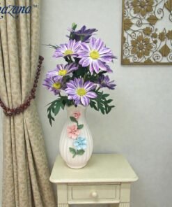 Mega Shop ceramic handcrafted 3d floral vase