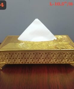luxury gold plated tissue box holder
