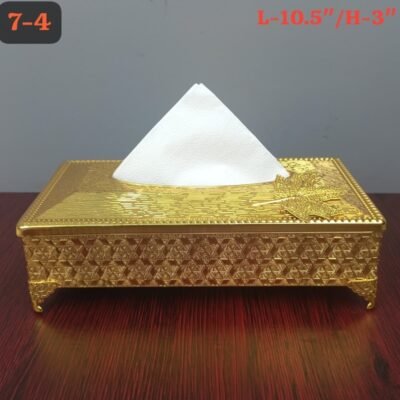 luxury gold plated tissue box holder