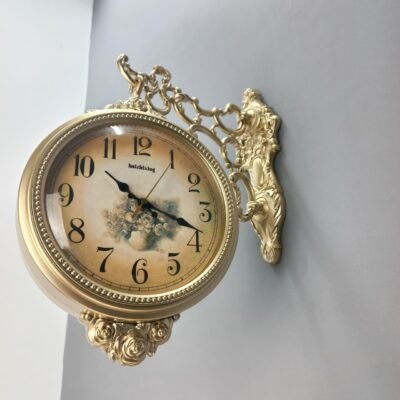 imported double sided wall clock | roman & numeric dial