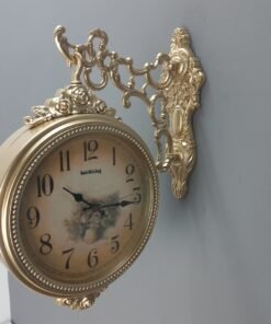 imported double sided wall clock | roman & numeric dial