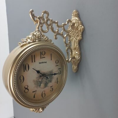 imported double sided wall clock | roman & numeric dial