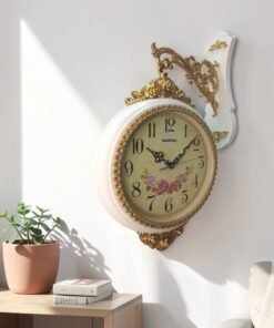 double sided station wall clock advertisement