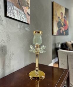 luxurious gold crystal pillar candle holder set luxurious gold crystal pillar candle holder set