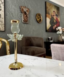 luxurious gold crystal pillar candle holder set luxurious gold crystal pillar candle holder set