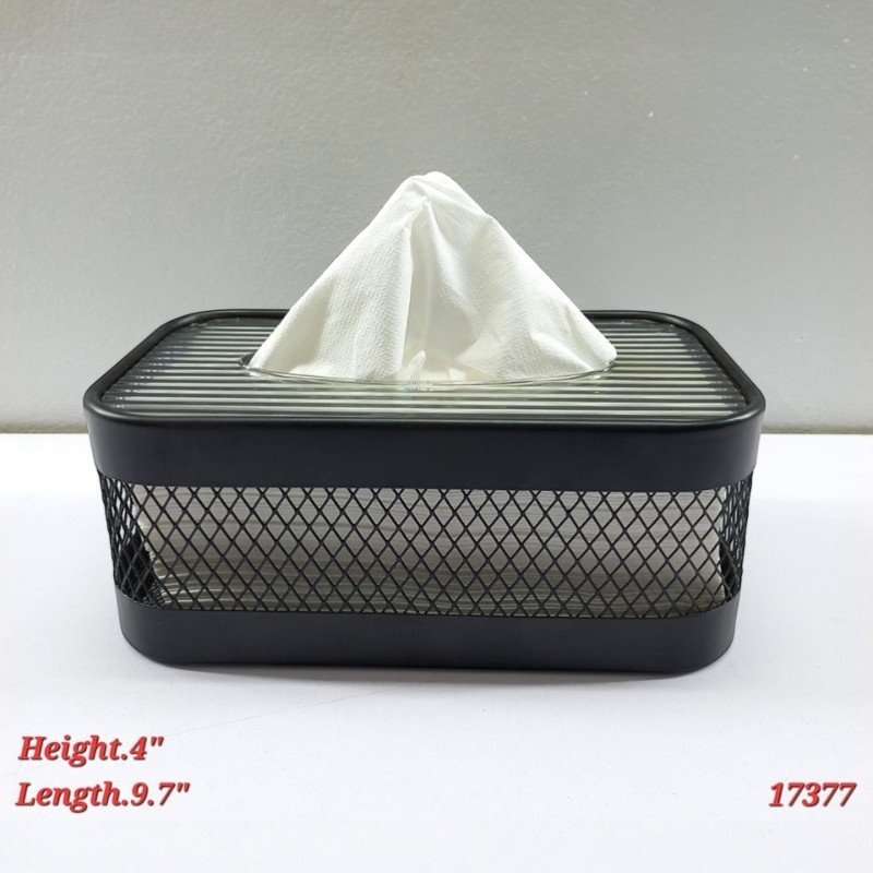 gemini said industrial mesh and ribbed glass tissue box holder gemini said industrial mesh and ribbed glass tissue box holder