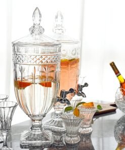 royal crystal cut glass beverage dispenser with tap royal crystal cut glass beverage dispenser with tap