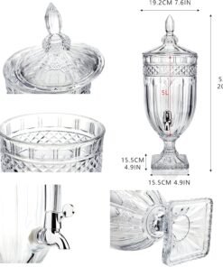 royal crystal cut glass beverage dispenser with tap royal crystal cut glass beverage dispenser with tap