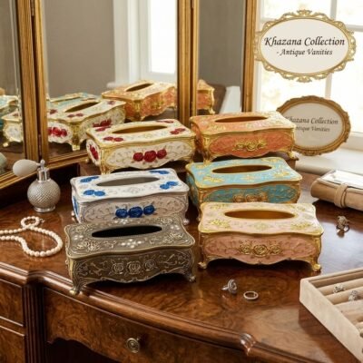 antique style ornate tissue holders