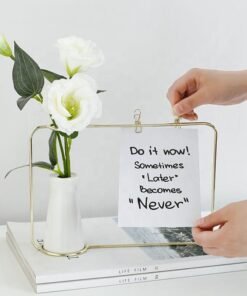 dropshipping study room office plants holder metal frame decoration vase stand for table