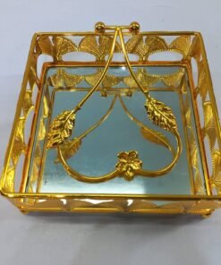 golden ginkgo leaf napkin holder