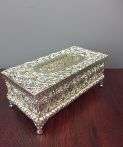 luxurious royal filigree metal tissue box silver luxurious royal filigree metal tissue box silver