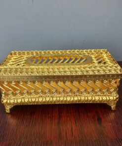 royal filigree gold plated tissue box holder