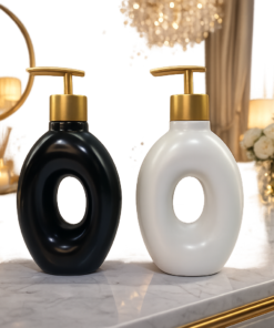 Luxury Minimalist Ceramic Soap Dispenser Set