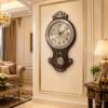 vintage european style wooden pendulum wall clock