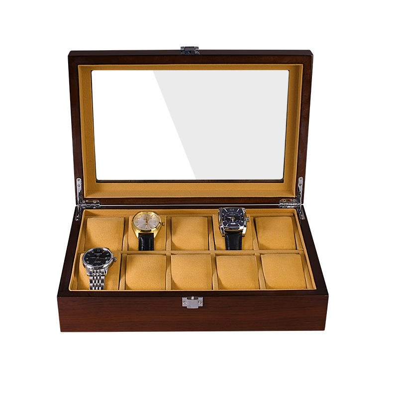 luxury 10 slot wooden watch organizer and display case luxury 10 slot wooden watch organizer and display case