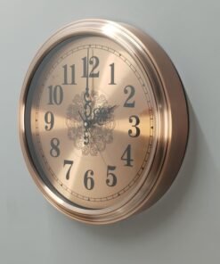 gold metal wall clock with decorative mosaic inlay gold metal wall clock with decorative mosaic inlay