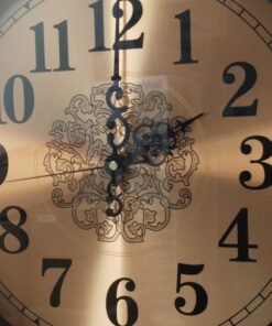 gold metal wall clock with decorative mosaic inlay gold metal wall clock with decorative mosaic inlay