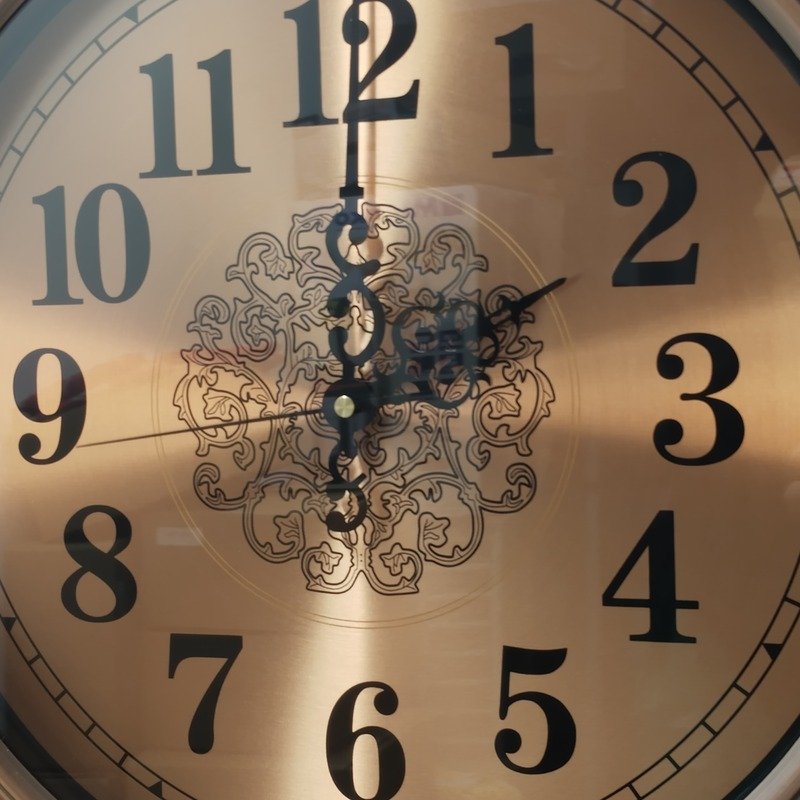 gold metal wall clock with decorative mosaic inlay gold metal wall clock with decorative mosaic inlay
