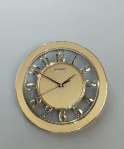 elegant gold skeleton wall clock
