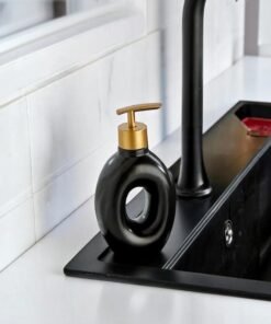 Alternative view of Luxury Minimalist Ceramic Soap Dispenser Set