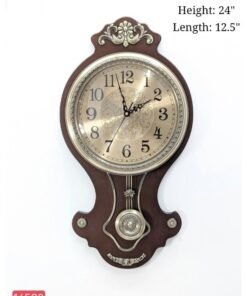 vintage european style wooden pendulum wall clock