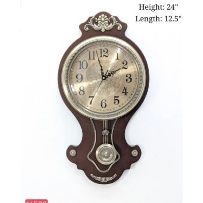 vintage european style wooden pendulum wall clock