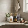 luxury matte dispenser set with bamboo tray