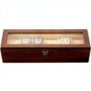 Premium Glossy Finish 6 Compartment Wooden Watch Box with Glass Top premium glossy finish 6 compartment wooden watch box with glass top