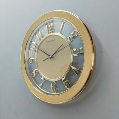 Elegant Gold Skeleton Wall Clock elegant gold skeleton wall clock