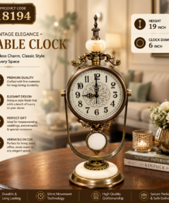 Luxury Table Clock with Silent Movement