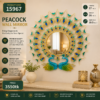 Luxury Royal Peacock Metal Wall Mirror