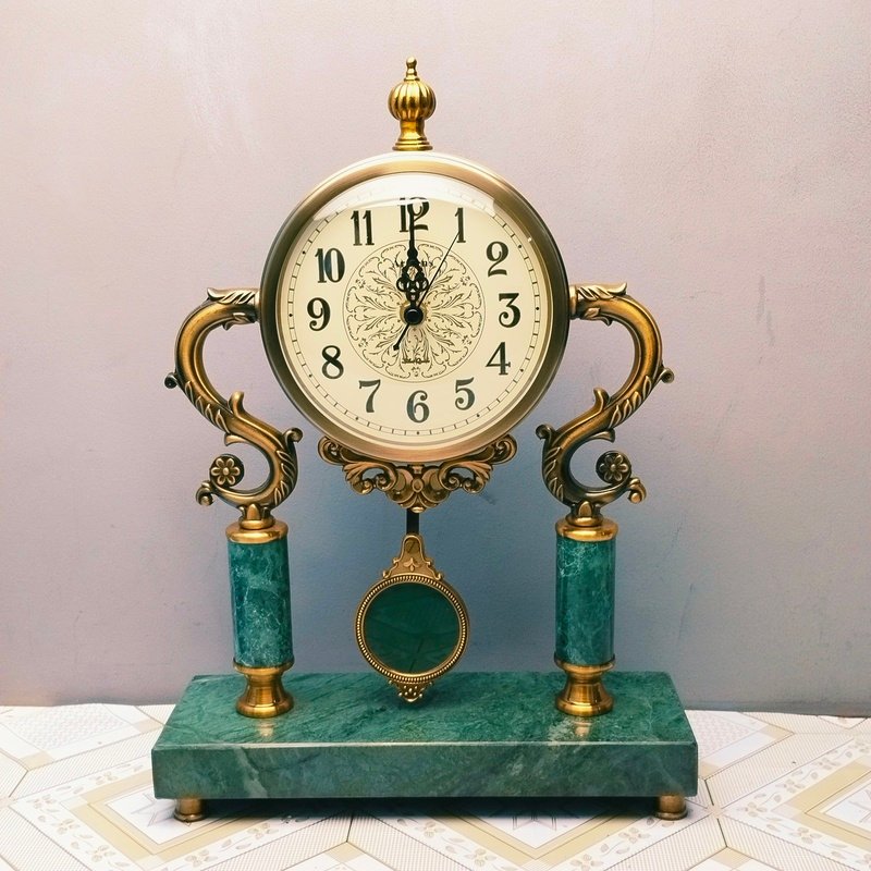 Premium Vintage Pendulum Table Clock img 20260628 163627